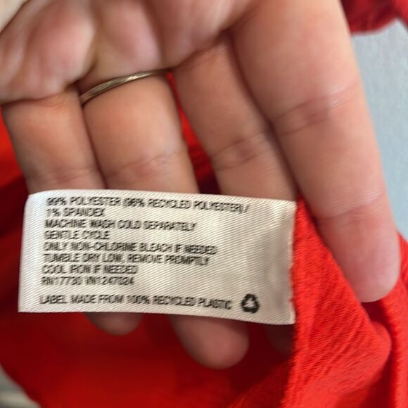 NEW Red Ava & Viv Balloon Sleeve Tulip Wrap Dress Size 2X - Picture 6 of 8